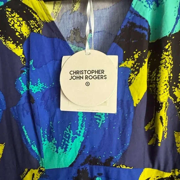 Christopher John Rogers x Target Puff Sleeve Maxi Dress Size 4 - Picture 7 of 8